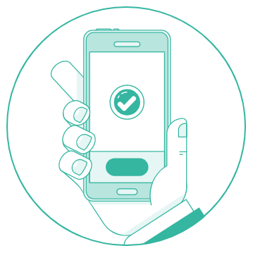 決済予約完了のメッセージが表示されます。